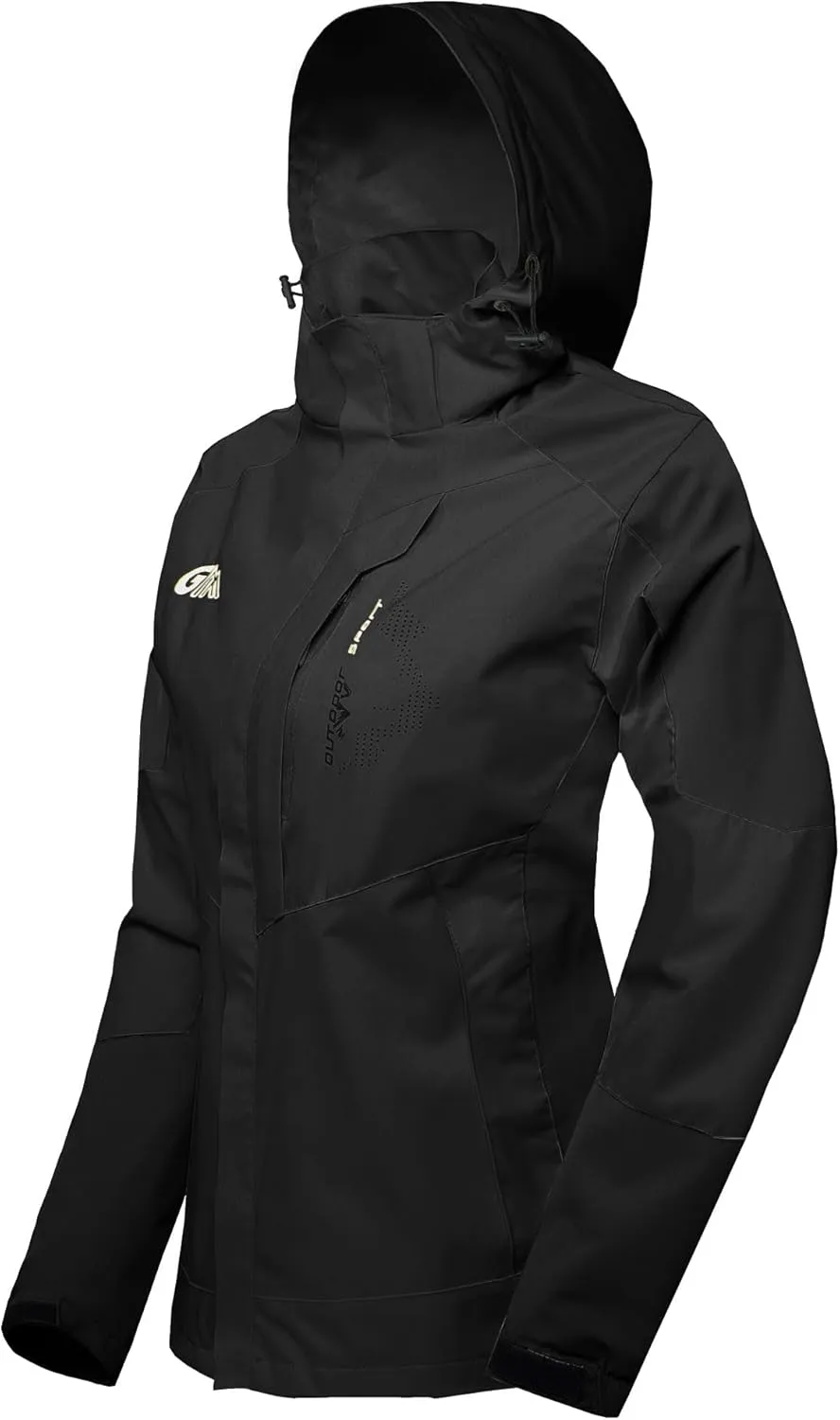 Women's Rain Jackets Waterproof with Hood Lightweight Rain Suit for Women Ladies Rain Coats Outdoor Windbreaker