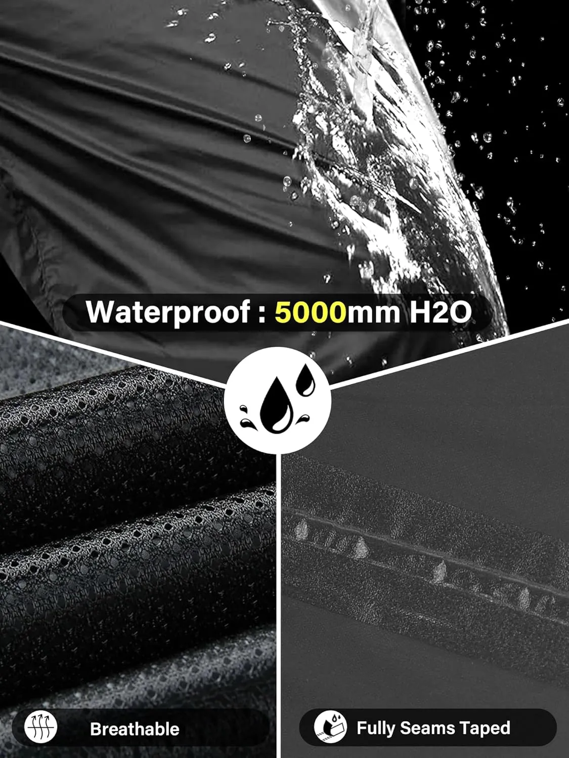Women's Rain Pants Waterproof Hiking Pants Windproof Lightweight Rain Over Pants for Outdoor Golf Fishing Rainy Day