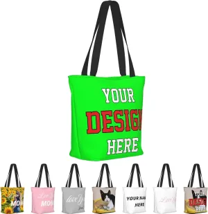 Women's Tote Bags Personalized Tote Bags with Zipper Custom Tote Bags for Shopping Travel Business Work Beach Customized Gift
