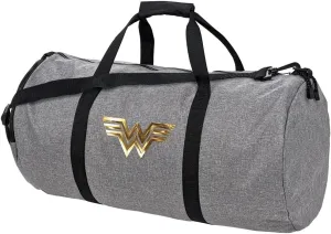 Wonder Woman 1984 Golden Logo Lightweight Duffel Bag for Sports and Gym Packable for Travel