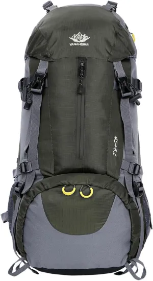 WoneNice 50L(45 5) Waterproof Hiking Backpack - Outdoor Sport Daypack with Rain Cover