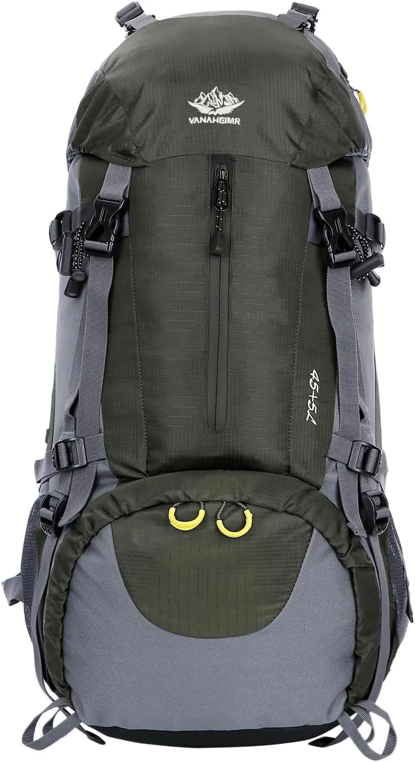 WoneNice 50L(45 5) Waterproof Hiking Backpack - Outdoor Sport Daypack with Rain Cover