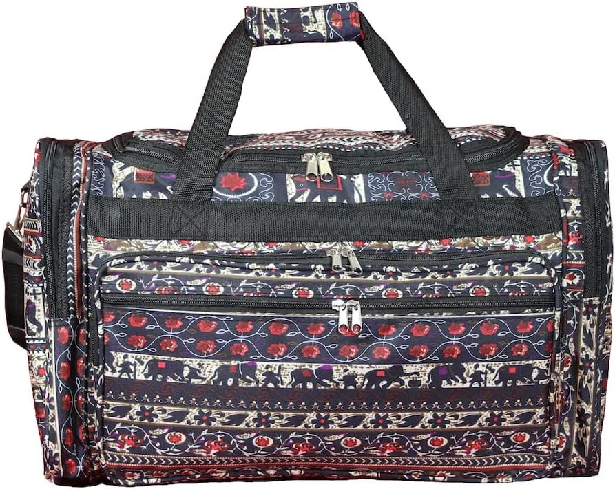 World Traveler Animal Prints 19-inch Duffel Bag, Elephant