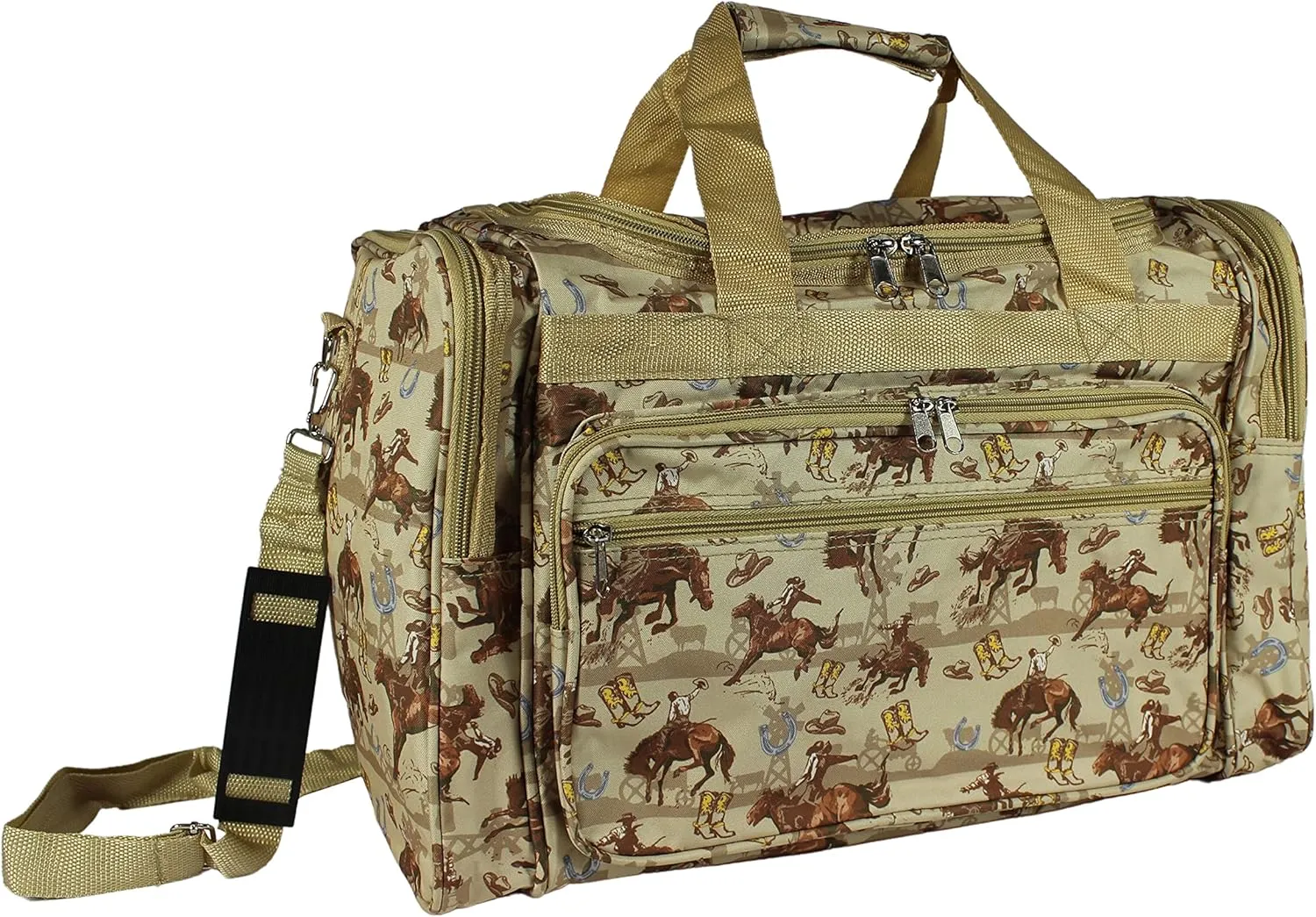 World Traveler Animal Prints 19-inch Duffel Bag, Wildwest Horse