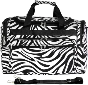 World Traveler Animal Prints 19-inch Duffel Bag, Zebra