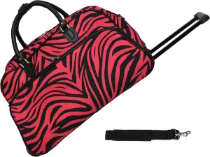 World Traveler Animal Prints 21-inch Carry-on Rolling Duffel Bag