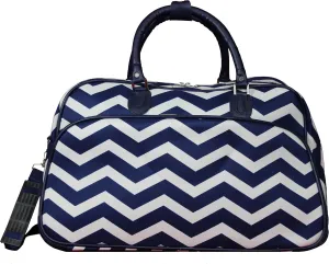 World Traveler Chevron 21-inch Carry-on Shoulder Duffel Bag