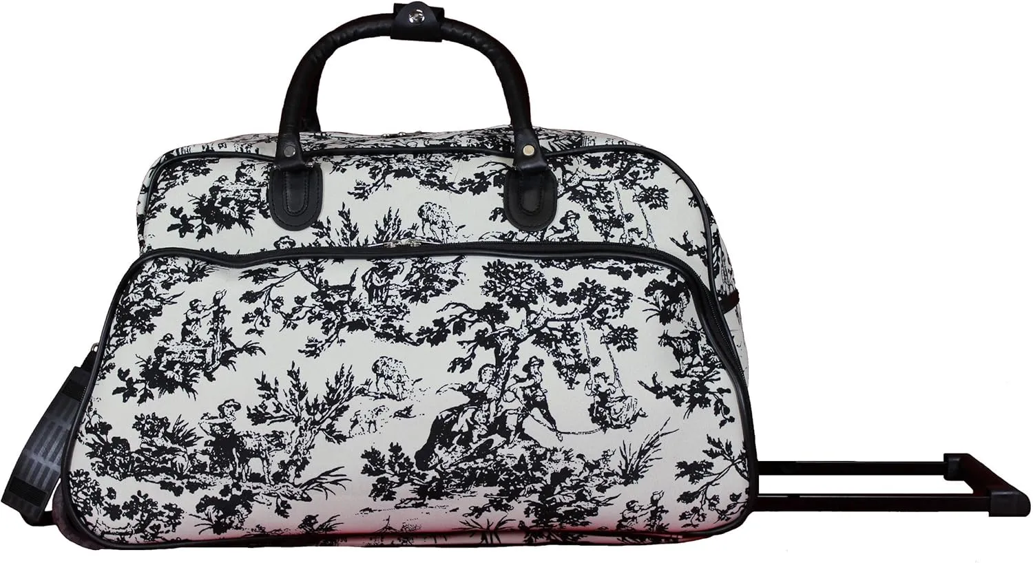 World Traveler Classic Prints 21-inch Carry-on Rolling Duffel Bag