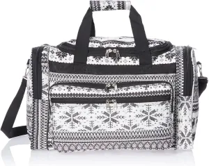World Traveler Fashion 19-Inch Duffel Bag – Stylish, Versatile, and Perfectly Sized for Every Adventure, Black Trim Deer