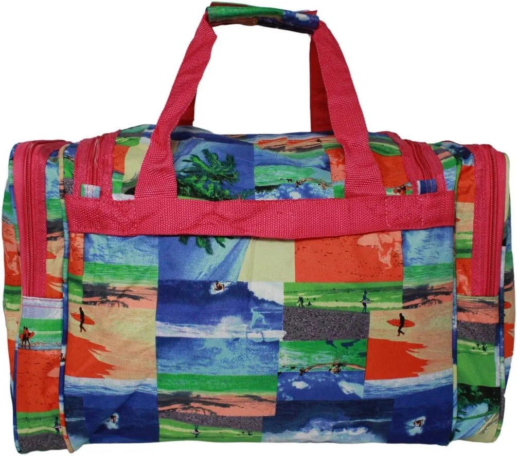World Traveler Feel Good Prints 19-inch Duffel Bag, Surf