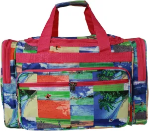 World Traveler Feel Good Prints 19-inch Duffel Bag, Surf