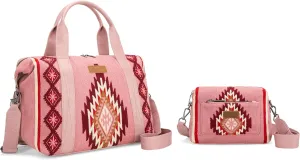Wrangler Aztec Duffel Bag and Crossbody Bag Set