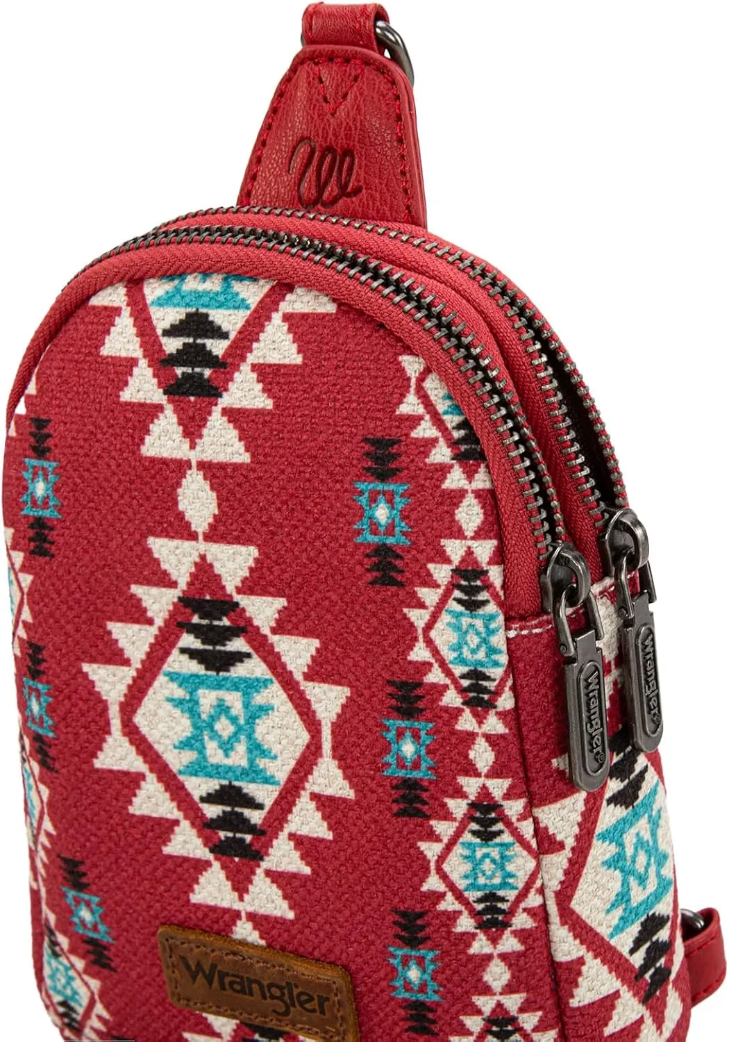 Wrangler Aztec Sling Bag - Southwest Crossbody Trendy Chest Bag