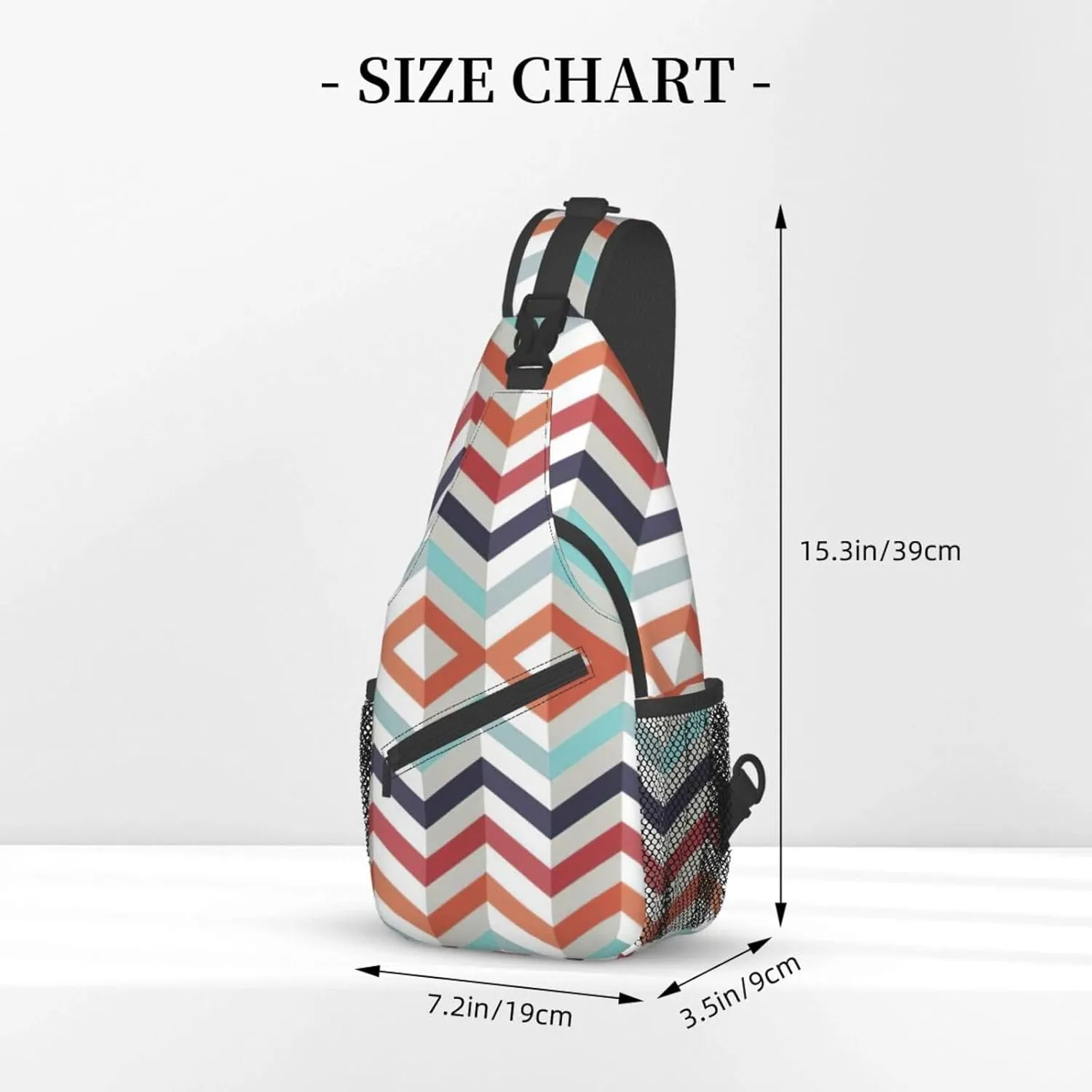 WURTON Beach Clear Sea Sand Print Crossbody Sling Backpack Sling Bag Travel Hiking Chest Bag Daypack