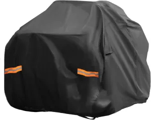 X AUTOHAUX ATV Cover for Honda Fourtrax-Rancher Waterproof 4 Wheelers Quad Cover for Honda Fourtrax Foreman 4x4 210D-PU Black 84.65L x47.64W x50.39H