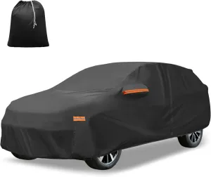 X AUTOHAUX Car Cover for Honda CRV 1995-2025 210D-PU Outdoor Full Car Cover All Weather with Door Zipper for Waterproof Windproof Sun Rain Snow Protection