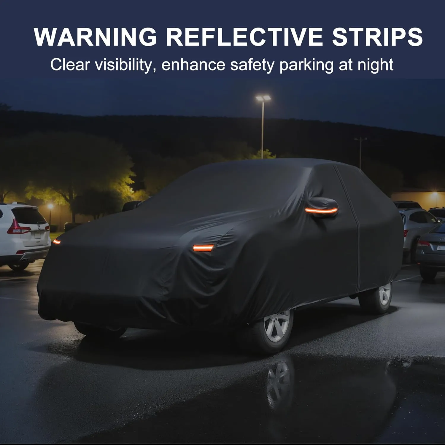 X AUTOHAUX Car Cover for Mazda CX-5 210D-PU Outdoor Full Car Cover All Weather with Door Zipper for Waterproof Windproof Sun Rain Snow Protection