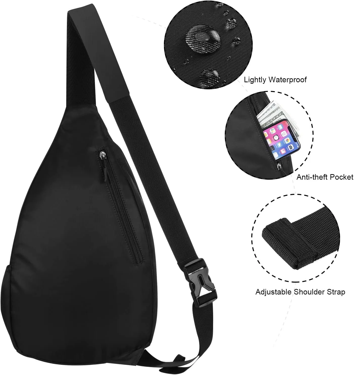 XEYOU Women's Sling Crossbody bag Casual Daypack Outdoor Travel Hiking Backpack for Cycling Walking Dog Hiking