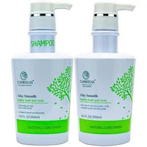 Xiaomoxuan Natural Tea Tree Collagen Shampoo and Vegan Hair Mask Hydrating Set - Deep Conditioner for Dry Damaged Hair, Color-Treated and Bleached Hair Repair - All Hair Types