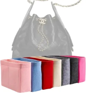 Xoppia Bag Organizer compatible with Chanel 25 Medium Handbag. Felt Insert Liner for Women Tote Handbag. (Beige, Style A: Exposure)