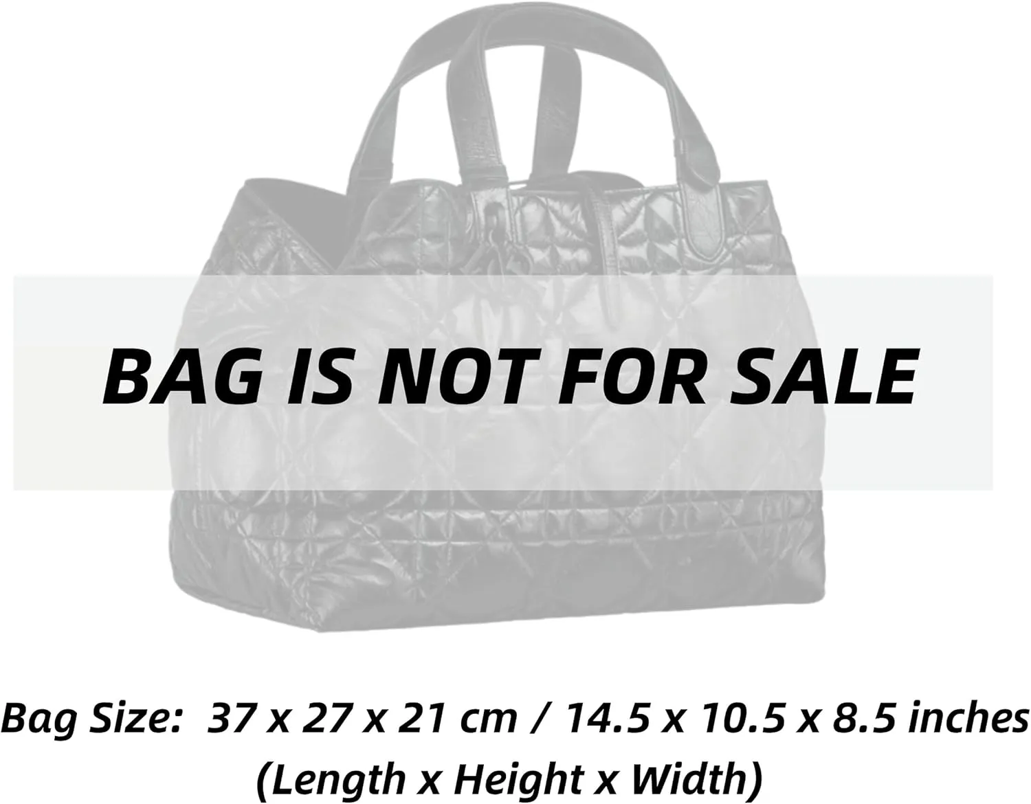 Xoppia Bag Organizer compatible with Dior Large Toujours Bag. Felt Insert Liner for Women Handbag. (Black, Style A)