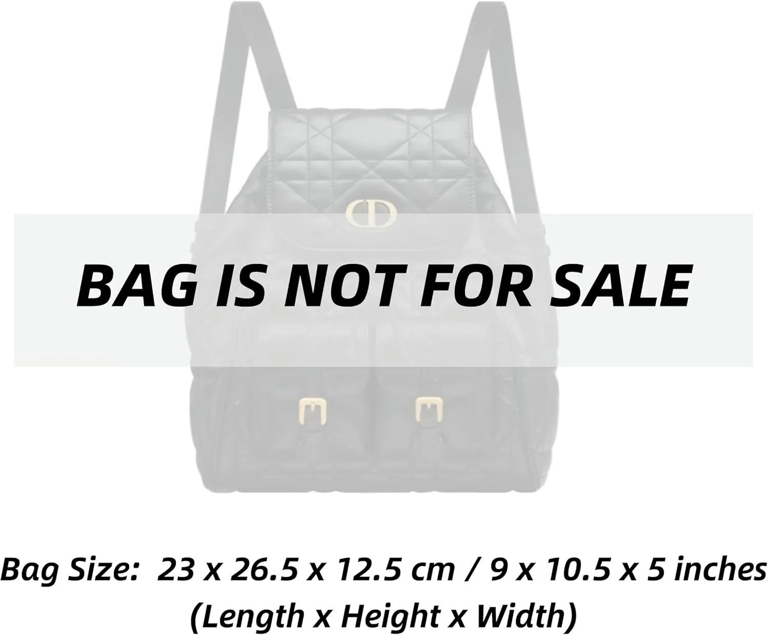 Xoppia Bag Organizer compatible with Dior Medium Caro Backpack. Felt Insert Liner for Women Handbag. (Black, Style A: Exposure)