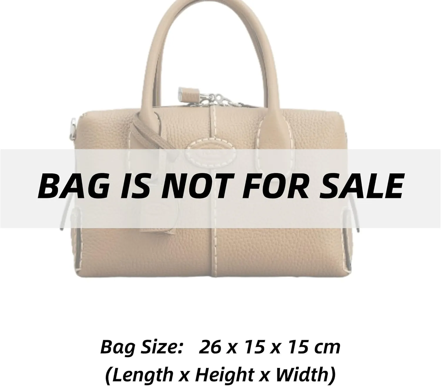 Xoppia Bag Organizer compatible with Tods Di Bag Bauletto Mini. Felt Insert Liner for Women Handbag. (Brown, Style A: Exposure)