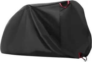 YARNOW Oxford Bike Cover XL Rain Protection Waterproof Scooter Rain Cover Bike Tarps Weather Black