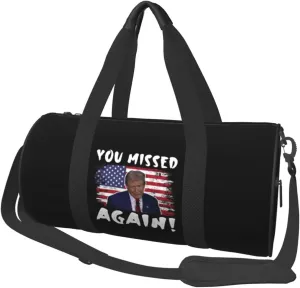 You Missed Again Duffel Bag Gym Bag Travel Sports Tote Large Foldable Beach Swim Yoga8