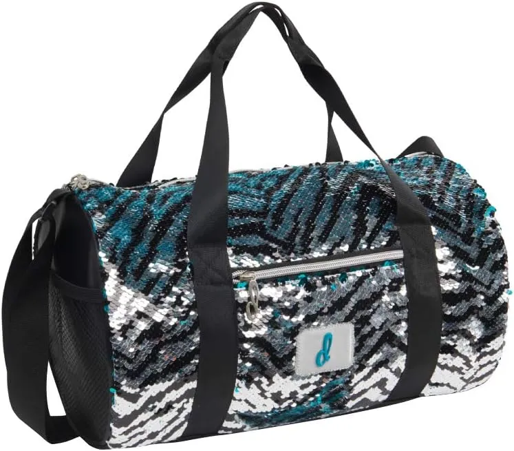 Zebra Sequin Duffel