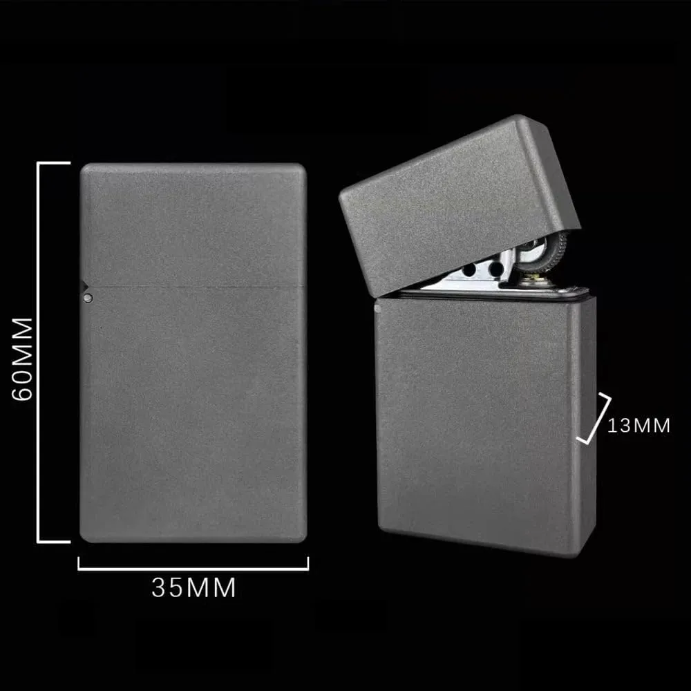 ZORRO Limited Edition Titanium Kerosene Lighter – Square Head, Waterproof and Windproof Armor Shell, Thickened Design A