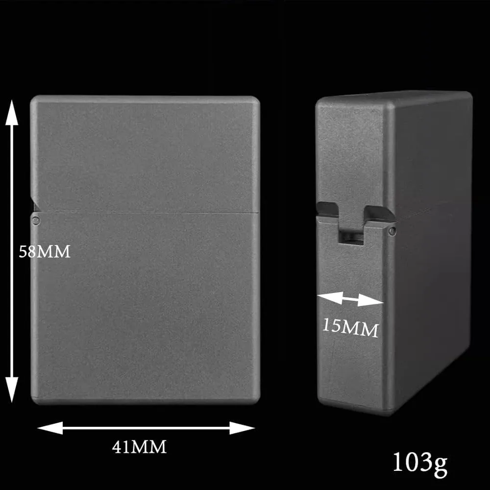 ZORRO Limited Edition Titanium Kerosene Lighter – Square Head, Waterproof and Windproof Armor Shell, Thickened Design A