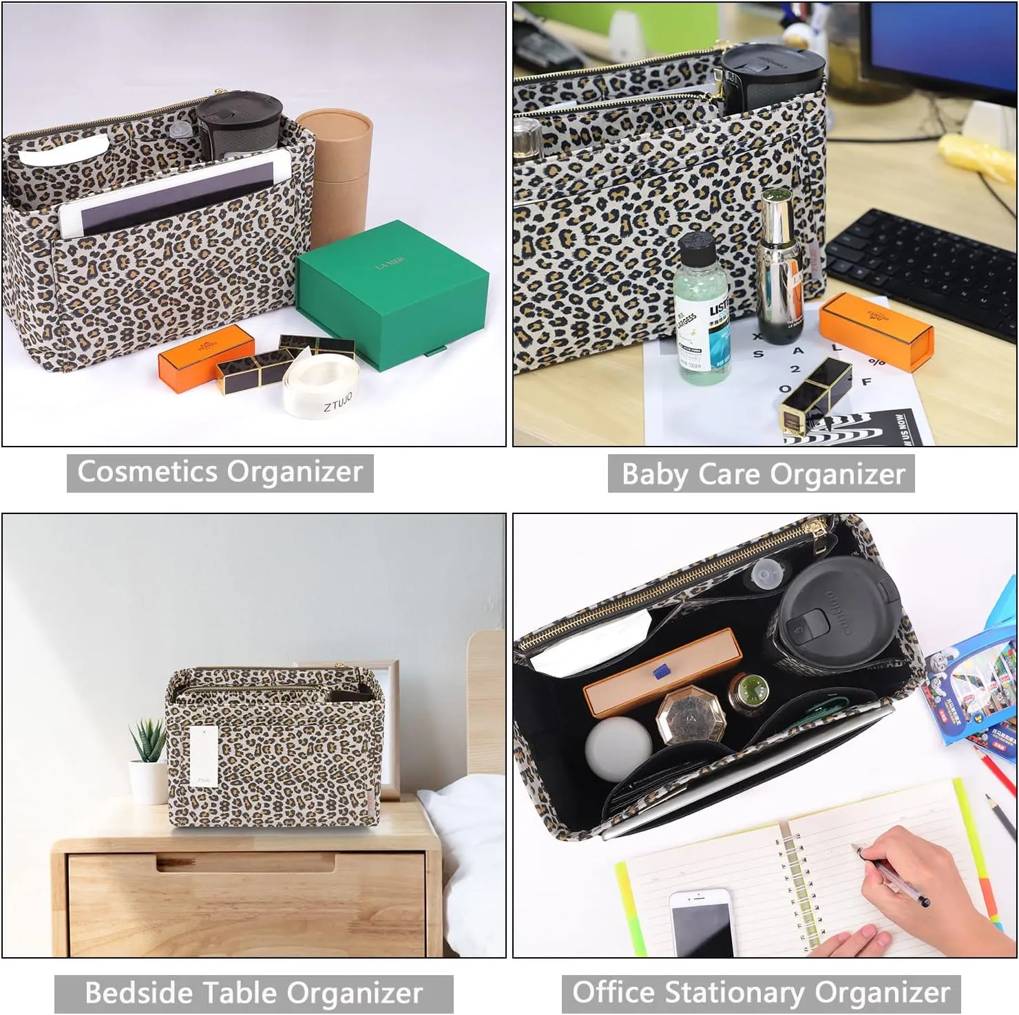 ZTUJO Purse Organizer, Felt Bag Organizer Purse Organizer Insert For Speedy, Neverfull, Graceful, Neverfull,Tote, Handbag,Shaper