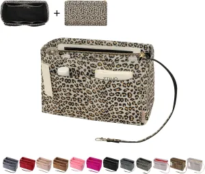 ZTUJO Purse Organizer Insert, Felt Bag Organizer with Metal Zipper, Handbag & Tote Shaper, For Speedy Neverfull Tote, 7 Sizes