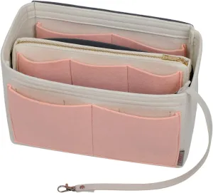 ZTUJO Purse Organizer Insert, Felt Bag Organizer with Metal Zipper, Handbag & Tote Shaper, For Speedy Neverfull Tote, 7 Sizes