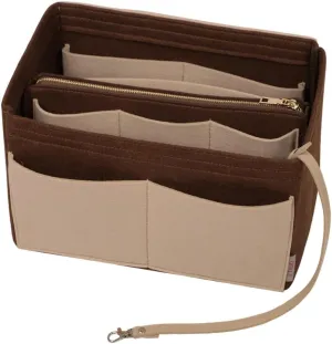 ZTUJO Purse Organizer Insert, Felt Bag Organizer with Metal Zipper, Handbag & Tote Shaper, For Speedy Neverfull Tote, 7 Sizes